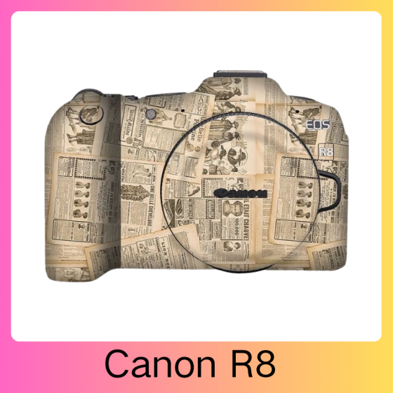 Corpo da Canon R8 - Pele câmera, adesivo câmera - com alta resistência a arranhões, à prova d'água e com design elegante.